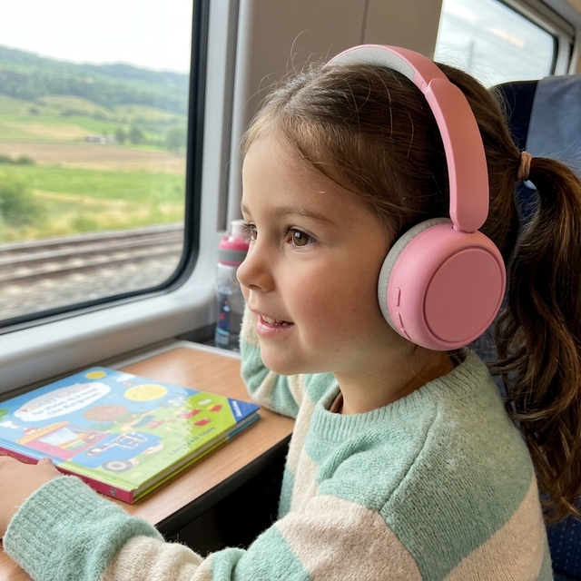 Over Ear Kids Wireless Headphones Active Noise Cancelling Volume Limiter Headset With Mic Compatible With Pad Phone School Use