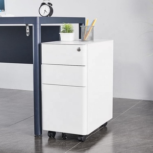 Archivador Móvil de Acero Delgado para Oficina, Mesa de Noche, Escritorio, Pedestal Móvil de Metal - Product Image 4
