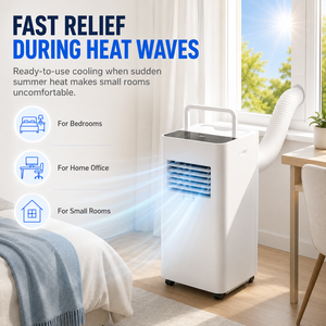 <span class=keywords><strong>Climatiseur</strong></span> portable 4100 BTU avec tuyau d'évacuation pour petite pièce, unité mobile sans installation permanente, CE RoHS - Product Image 6