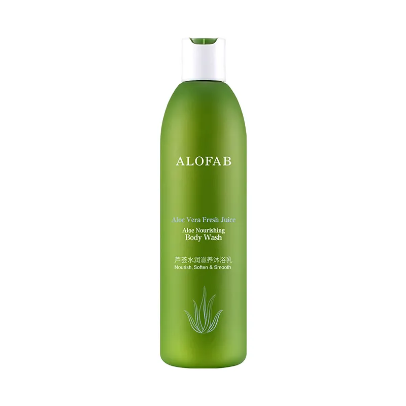 Private Label Alofab Facilmente Absorvido Pele Whitening Shower Gel Natural Aloe Hidratante Profunda Nutritivo Lavagem Do Corpo