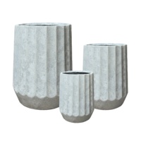 Jardinière en béton légère pour intérieur et extérieur, écologique, faite à la main