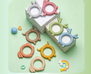 Mordedor de Silicona Suave Certificado al por Mayor, Juguete de Dentición para Bebés, Conejito de Peluche, Juguete de Mano para Bebés de 0 a 24 Meses, Infantes y Niños Pequeños - Product Image 2