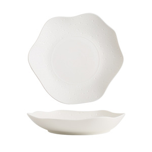 Assiette à soupe en céramique irrégulière de Style chinois haut de gamme nouveau plat de spécialité de Cuisine privée pour les fêtes d'hôtels vaisselle exclusive - Product Image 5