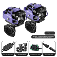 High Power Motorcycle LED Spotlights Heat Dissipation Dustproof for Motorbike Electric Scooter Custom Size 20pcs