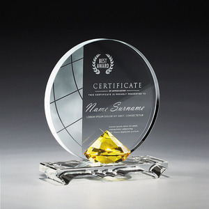 Chất lượng cao tinh thể Trophy với kim cương trophies giải thưởng cho bảo hiểm chào đón quà tặng khắc kỹ thuật Trophy - Product Image 4