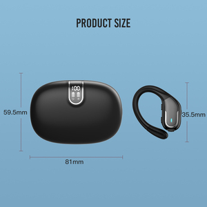 Mini BT Auricular único <span class=keywords><strong>Auriculares</strong></span> inalámbricos Tiempo de reproducción de <span class=keywords><strong>8</strong></span> horas Pantalla digital Batería Compatible <span class=keywords><strong>iPhone</strong></span> Android Teléfonos inteligentes PC - Product Image 2