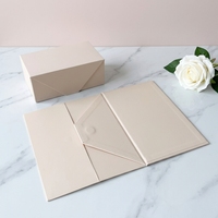 Boîte cadeau pliable réutilisable avec couvercle magnétique, solution d'emballage en papier de luxe, réduction des frais de port