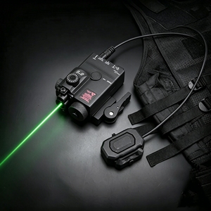 Puntero Láser Azul Táctico <span class=keywords><strong>PEQ</strong></span> con Linterna LED Blanca, Alcance de 100-200m, para Mayores de 14 Años - Product Image 1