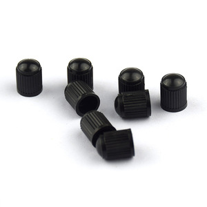 Capuchons de valve de pneu de voiture et de vélo noirs en plastique, anti-poussière, pour valve tubeless, remplacement et réparation, taille universelle, embout américain - Product Image 3