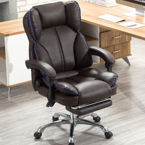 Venta al por mayor lindo Rosa moderno muebles jefe silla de oficina cómoda de cuero y malla con reposacabezas grande y alto premium blanco barato - Product Image 5