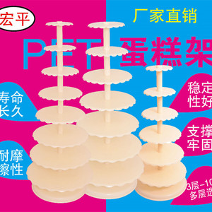 European Style <b>3</b> <b>Tier</b> <b>Cake</b> <b>Stand</b> ABS Plastic Multi Layer <b>Cake</b> Tray Wedding Party Dessert Display <b>Stand</b> - Product Image 2