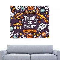 Halloween Ghost Pumpkin Printing Custom Picnic Blanket Bed Cover Table Cloth And Curtain Wall Tapestry Customized Tapestry