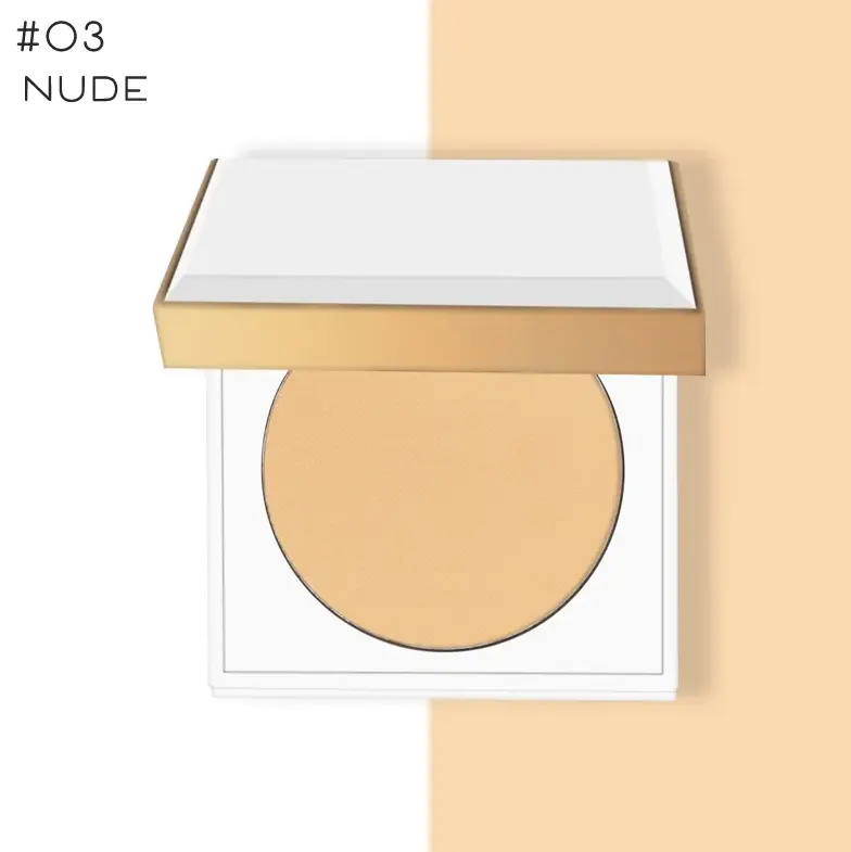 Maquillage pour le visage No Logo Rose Gold Setting Powder Hydratant compact Contrôle de l'huile Contour Natural Foundation Powder