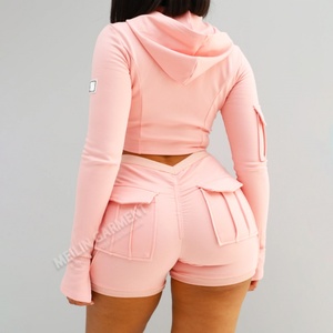 Ensemble de survêtement deux pièces respirant et confortable pour femme, idéal pour le sport et le jogging – Fabricant de tenues de sport pour femme - Product Image 3