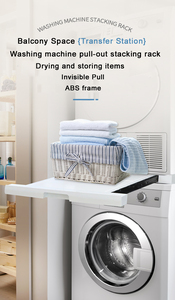 Acheter Machine <span class=keywords><strong>à</strong></span> laver sèche-<span class=keywords><strong>linge</strong></span> support Kit d'empilage avec Machine <span class=keywords><strong>à</strong></span> laver sèche-<span class=keywords><strong>linge</strong></span> tiroir organisateur porte-vêtements - Product Image 4