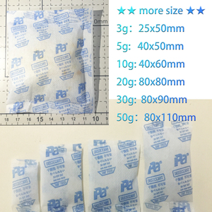 Os pacotes do gel do silicone do produto comestível armazenam o saco 0.5g 1g 2g 5g 200g caixa embalam o dessecante do gel do silicone para o alimento - Product Image 1