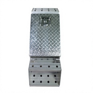 Caja <span class=keywords><strong>de</strong></span> <span class=keywords><strong>Herramientas</strong></span> <span class=keywords><strong>de</strong></span> Aluminio <span class=keywords><strong>de</strong></span> 12 Pulgadas para Camioneta, Caja <span class=keywords><strong>de</strong></span> <span class=keywords><strong>Herramientas</strong></span> con Escalón <span class=keywords><strong>de</strong></span> Doble Función, Resistente, Universal - Product Image 2