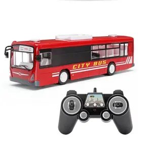 Flash Toy Car Simulation RC City Bus E653-003 Bus Realistic Sound Light/One-button Remote Controlled Bus From Double E