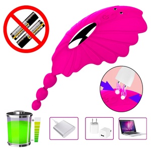 Stimulateur clitoridien, anal et vaginal en gros, 10 fréquences, vibrations puissantes, vibromasseur papillon portable avec télécommande - Product Image 3