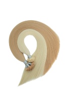 Extensions de cheveux naturels lisses à pointe plate en kératine, 100 % cheveux humains vierges Remy, double épaisseur, vente en gros