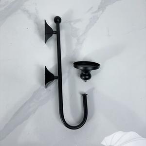 Tempat Lilin Logam Besi Minimalis Nordik Lapisan Komposit Hitam Pencegah Karat Tempat Lilin Dinding Dekorasi Rumah Dezun - Product Image 4