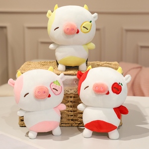 Divertidos Peluches de <span class=keywords><strong>Cerdo</strong></span> y <span class=keywords><strong>Vaca</strong></span> con Temática de Frutas, Juguetes de <span class=keywords><strong>Peluche</strong></span>, Regalos Perfectos para Niños, Juguetes de Compañía, Decoración del Hogar - Product Image 6