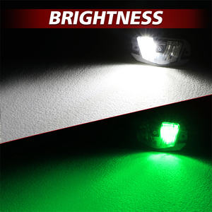 Plafonnier <span class=keywords><strong>de</strong></span> toit intérieur pour voiture 12V Intérieur Blanc Vert Led Dome Light avec interrupteur pour Utv Golf Cart Truck Bed - Product Image 3