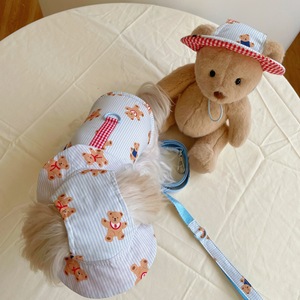 Robe <span class=keywords><strong>de</strong></span> camisole rayée mignonne pour animaux <span class=keywords><strong>de</strong></span> <span class=keywords><strong>compagnie</strong></span>, très vendue en Corée, vêtements inhabituels pour chiens, vêtements pour chiens, robes d'été pour petits chiens - Product Image 2