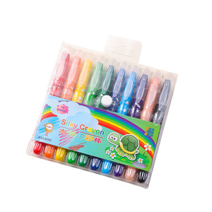 Crayons de couleur vibrants lavables et hydrosolubles grande capacité pour l'exportation ; Bâtons de dessin rotatifs ; Stylos de peinture anti-bavures - Product Image 2