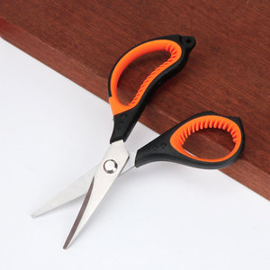 Fishing <b>Shears</b> Stainless Steel Orange Black Handle Multi Purpose Freshwater Fishing <b>Tool</b> - Product Image 2
