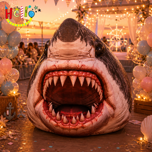 Entrada Inflable con Forma de Boca de Tiburón para Acuarios, Parques Acuáticos, Estrenos de Películas, Fiestas Temáticas, Eventos Promocionales - Product Image 6