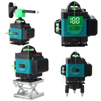 Niveau laser 16 lignes, ligne verte rotative 4D, auto-nivelant, 360 horizontal et vertical, niveau laser super puissant