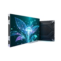 Écran LED extérieur P4 couleur, mur vidéo LED étanche à haute fréquence de rafraîchissement pour la publicité en vitrine de magasin et à l'entrée