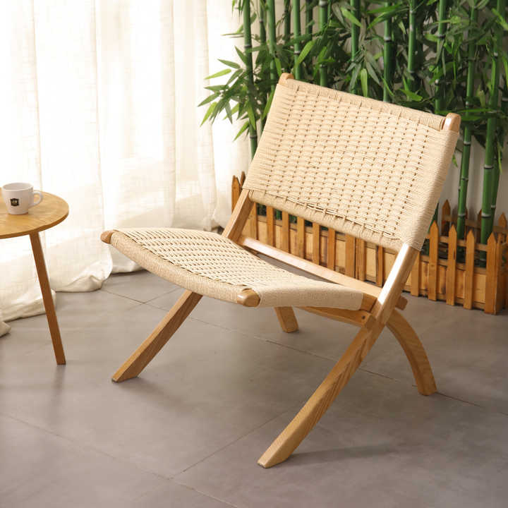 Single Person Rattan Table and Chair for Outdoor Garden Simple Rattan ...