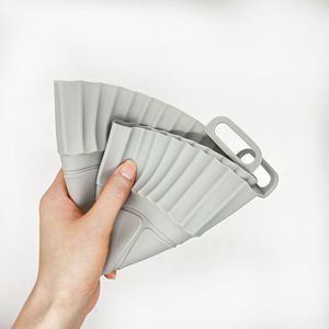 Venta al por mayor de freidora de aire de silicona sin BPA reutilizable anticalor y revestimientos duraderos para hornear platos y sartenes - Product Image 4