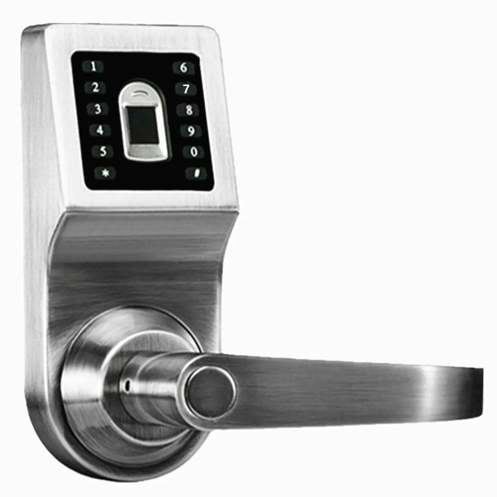 Serrure de porte d'empreinte digitale Serrure intelligente d'entrée sans clé, serrure de porte à clavier, serrure à pêne dormant à clavier électronique Serrure de porte à code d'accès