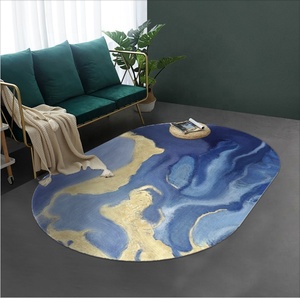 Style Art Moderne 100% Polyester HDT Tapete 3D Imprimé Alformbra Tapis Personnalisé Tapis Teppich Antidérapant avec Motif Abstrait - Product Image 2