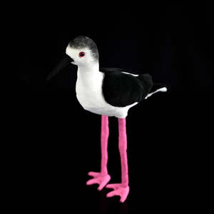 Peluche réaliste d'<span class=keywords><strong>oiseau</strong></span> à ailes noires, jouet en peluche doux pour enfants et amoureux des oiseaux - Product Image 5