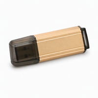 Flash Drive USB 2.0 Aluminium MINI Kreatif 32GB/512MB/64GB Logo Kustom Kotak Baru untuk Hadiah Promosi