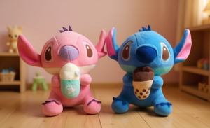 ตุ๊กตาสติทช์ขนาด 22 ซม. ตุ๊กตาสัตว์นุ่มนิ่มสำหรับเด็ก ของขวัญสำหรับเด็กทุกเพศทุกวัย ดีไซน์ไอศกรีม - Product Image 2