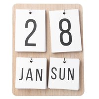 Calendrier de bureau en bois avec blocs personnalisés, forme sculptée, pour la maison, accessoires pour papier-notes, boîte à stylos