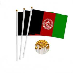 100% 聚酯阿富汗国旗印刷3x5FT黑色红色绿色双缝合大标志阿富汗缅甸加拉塔萨雷 - Product Image 5