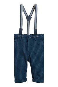 Plain White Cool Baby <b>Suspenders</b> Rompers Clothes for 0-24 Months Little Boys - Product Image 2