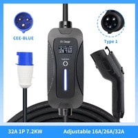 Chargeur EV portable HPConnect fixe et réglable SAEJ 1772 Type 1 Niveau 2 pour la maison avec prise NEMA