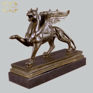 Venta Directa de Fábrica, Estatua de Grifo de Metal de Diseño Moderno y Alta Tecnología, Personalizada en Piedra Sólida, Arte y Coleccionable - Product Image 2