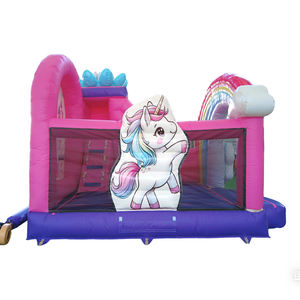 Château gonflable licorne pour enfants WINSUN, usage commercial extérieur, trampoline en PVC, certifié CE, sans plomb, ignifuge - Product Image 3