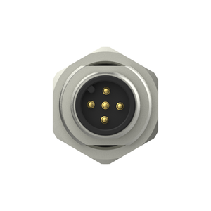 Conector Macho IEC FEAM5R-L, Contactos de Latón/Chapados en Oro y Carcasa de Latón/Niquelada, IP67, 60V, 4A - Product Image 4