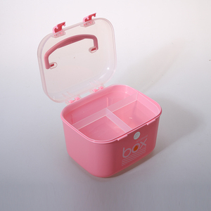 Plastic Makeup <strong>Case</strong> for Girls Cosmetics Storage Box Portable <strong>Sewing</strong> Box with Compartments - Product Image 3