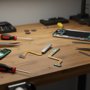 Câble flexible pour bouton d'alimentation avec lecteur d'empreintes digitales pour Samsung Galaxy M52 5G M526B Argent - Product Image 3