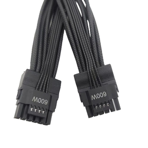 Cable Dual-Color 12+4 PCIE 5.0 Compatible con 12VHPWR, Ángulo Recto, 2x8P, 16AWG, Cubierta de PVC TPE para GPU RTX <span class=keywords><strong>3090Ti</strong></span> <span class=keywords><strong>4070Ti</strong></span> 4080 4090 - Product Image 2